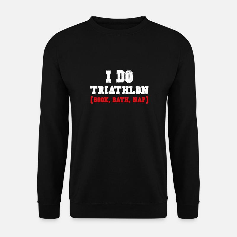 ICH MACHE TRIATHLON - Unisex Pullover - Schwarz