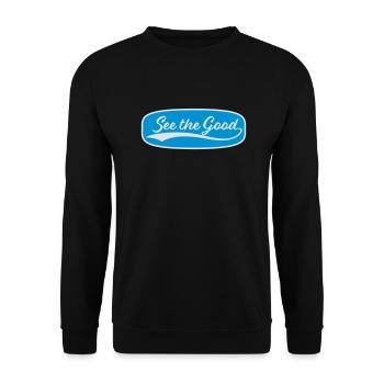 see the good quote - Unisex Sweatshirt - black - Front - Alina (178cm) & Michal (187cm)