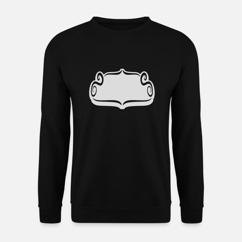 Rahmen dekoratives künstlerisches Ornament - Unisex Pullover - Schwarz