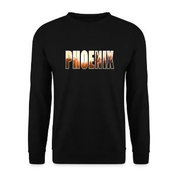 Phoenix - Unisex Sweatshirt - black - Front - Alina (178cm) & Michal (187cm)