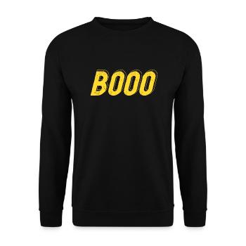Halloween - Booo design - Sweat-shirt Unisexe - noir - Devant - Alina (178cm) & Michal (187cm)