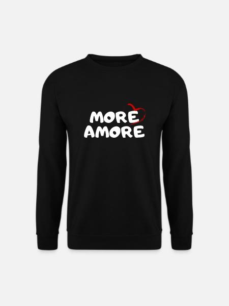 More Amore Lieblingsmensch Valentinstag Geschenk - Unisex Pullover - Schwarz