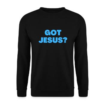 Got Jesus - Christian Quotes - Unisex Sweatshirt - black - Front - Alina (178cm) & Michal (187cm)