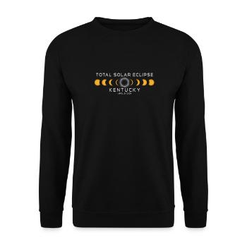 Kentucky Solar Eclipse 2024 April 8 Souvenir - Unisex Sweatshirt - black - Front - Alina (178cm) & Michal (187cm)