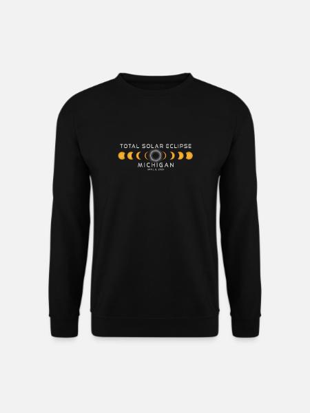 Michigan Sonnenfinsternis 2024 April 8 Souvenir - Unisex Pullover - Schwarz
