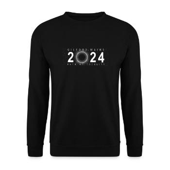 Eclipse de Soleil Gilford Maine 8 avril 2024 - Sweat-shirt Unisexe - noir - Devant - Alina (178cm) & Michal (187cm)