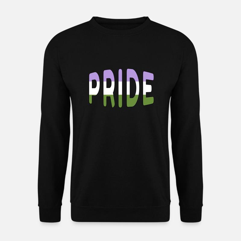 Pride-Logo Genderqueer - Unisex Pullover - Schwarz