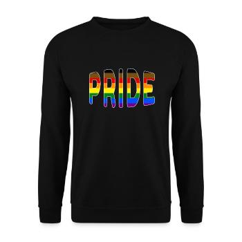 Pride-Logo Philadelphias People of Color - Unisex Pullover - Schwarz - Vorne - Alina (178cm) & Michal (187cm)