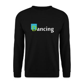 Dancing Dance Music - Unisex Pullover - Schwarz - Vorne - Alina (178cm) & Michal (187cm)