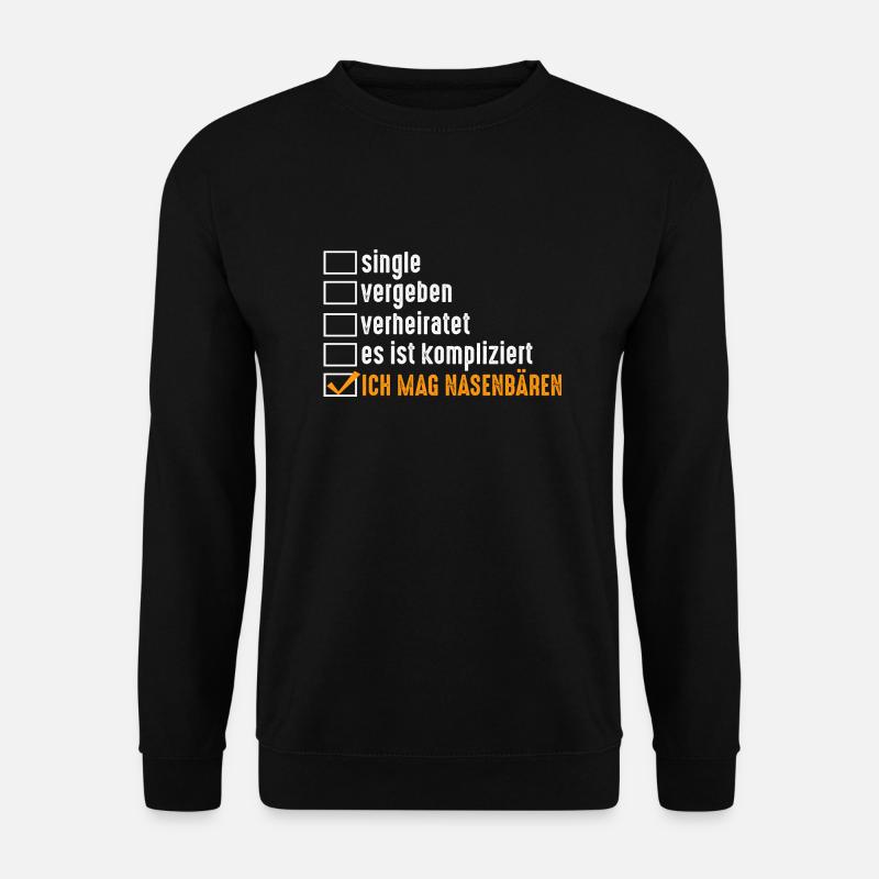 Nasenbär - Unisex Pullover - Schwarz