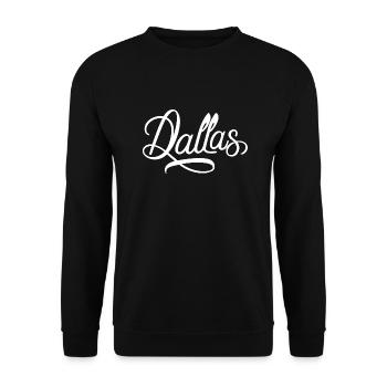 Dallas - Sweat-shirt Unisexe - noir - Devant - Alina (178cm) & Michal (187cm)
