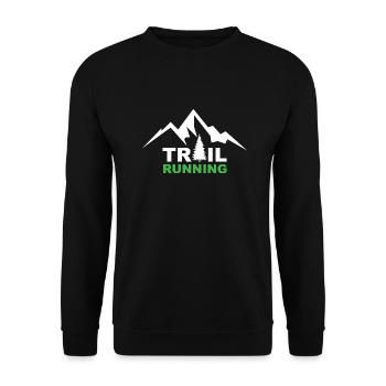 Trail Run Ultra Running Trekking en montagne Course à pied - Sweat-shirt Unisexe - noir - Devant - Alina (178cm) & Michal (187cm)