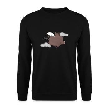 Ottilie for Peace - Unisex Sweatshirt - black - Front - Alina (178cm) & Michal (187cm)