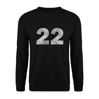 Birthday 22 years - Unisex Sweatshirt - black - Front - Alina (178cm) & Michal (187cm)