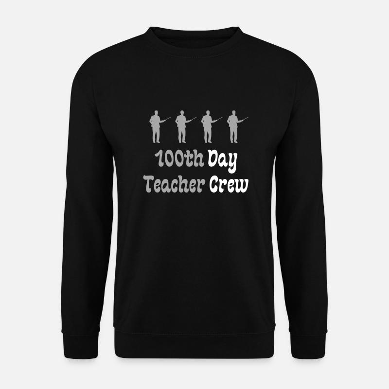 100th Day Teacher Crew - Unisex Sweatshirt - black