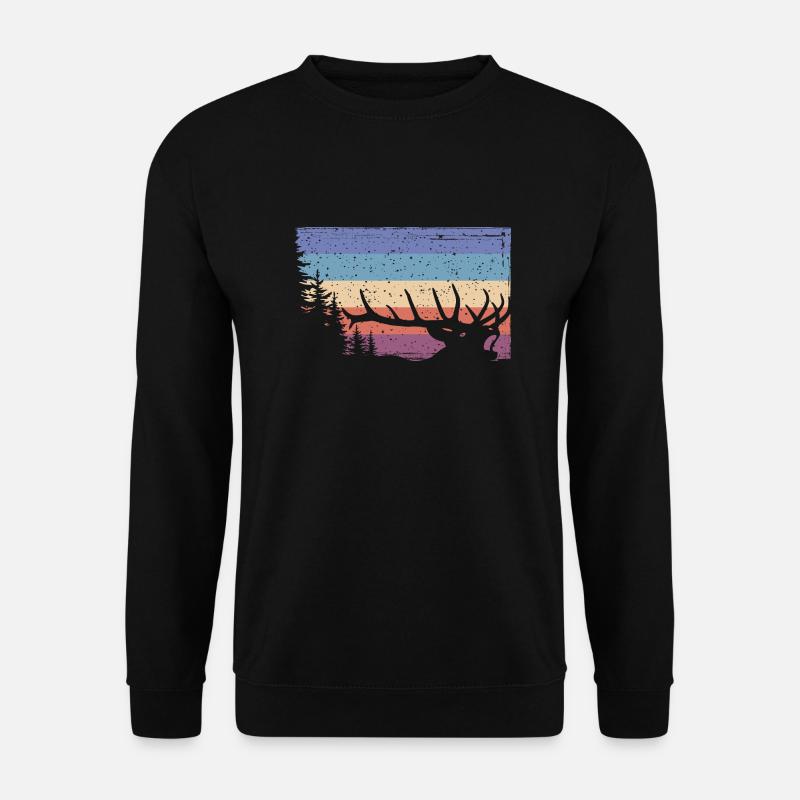 Hirsch - Unisex Pullover - Schwarz