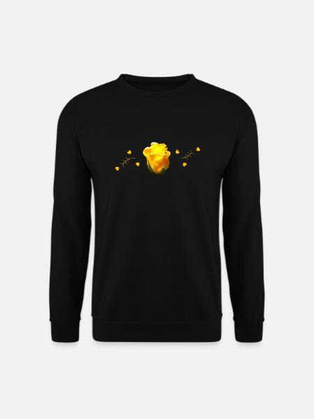 gelbe Rosen - Unisex Pullover - Schwarz