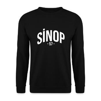 Sinop 57 Türkei Turkiye Geschenk Urlaub TR Türk - Unisex Pullover - Schwarz - Vorne - Alina (178cm) & Michal (187cm)