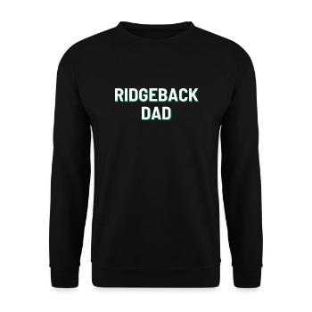 Ridgeback Dad - Unisex Pullover - Schwarz - Vorne - Alina (178cm) & Michal (187cm)
