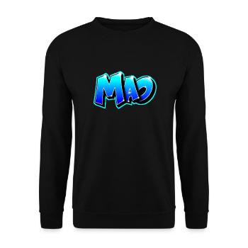 Graffiti Name MAO print Teeshirt Caps - Sweat-shirt Unisexe - noir - Devant - Alina (178cm) & Michal (187cm)