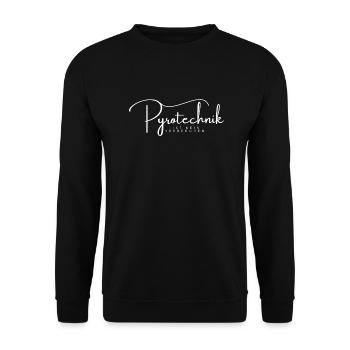 Pyrotechnik ist doch kein Verbrechen - Unisex Pullover - Schwarz - Vorne - Alina (178cm) & Michal (187cm)