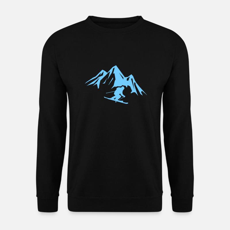 ski berge - Unisex Pullover - Schwarz