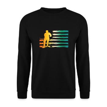 Hockey Players Hockey - Unisex Sweatshirt - black - Front - Alina (178cm) & Michal (187cm)