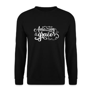 Grâce étonnante - Sweat-shirt Unisexe - noir - Devant - Alina (178cm) & Michal (187cm)