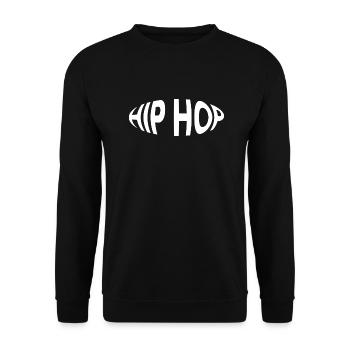 Hip Hop Logo Design - Unisex Pullover - Schwarz - Vorne - Alina (178cm) & Michal (187cm)
