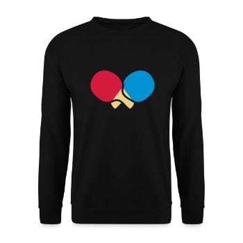 2 Tischtennisschläger - Unisex Pullover - Schwarz - Vorne - Alina (178cm) & Michal (187cm)