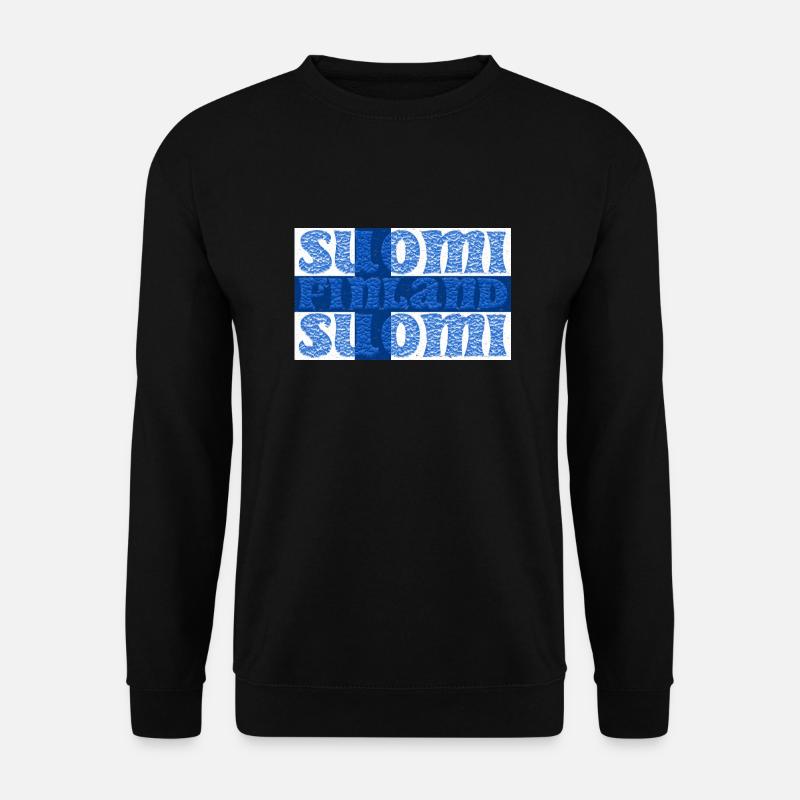 Finnland Finnland-Flagge - Unisex Pullover - Schwarz