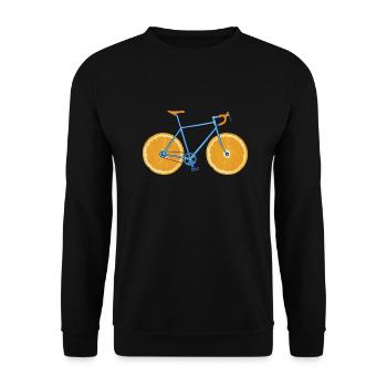 Bicycle ORANGE - Unisex Pullover - Schwarz - Vorne - Alina (178cm) & Michal (187cm)
