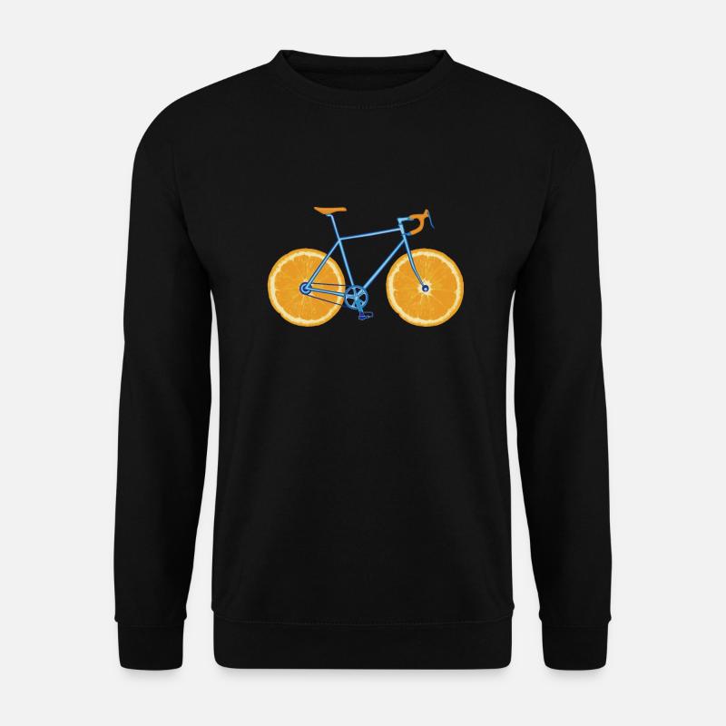 Bicycle ORANGE - Unisex Pullover - Schwarz
