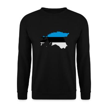 Estonia - Unisex Sweatshirt - black - Front - Alina (178cm) & Michal (187cm)
