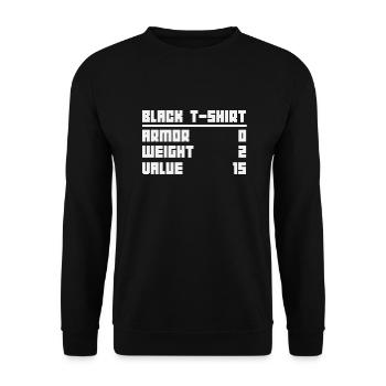 Spielekonsole Konsole Retro Geschenk - Unisex Pullover - Schwarz - Vorne - Alina (178cm) & Michal (187cm)