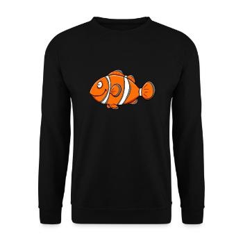 clownfish - Sweat-shirt Unisexe - noir - Devant - Alina (178cm) & Michal (187cm)