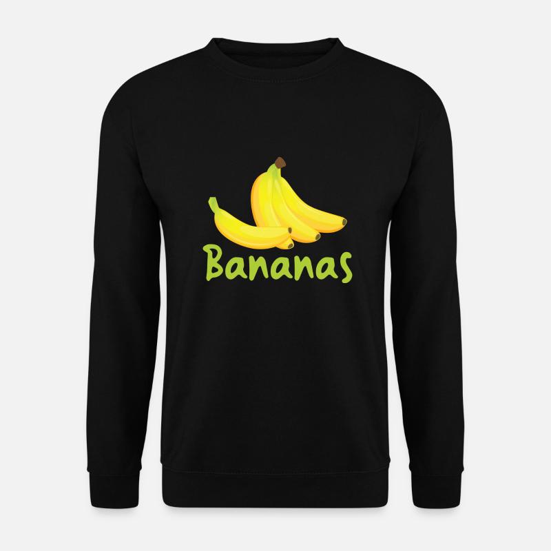 Bananas - Unisex Pullover - Schwarz