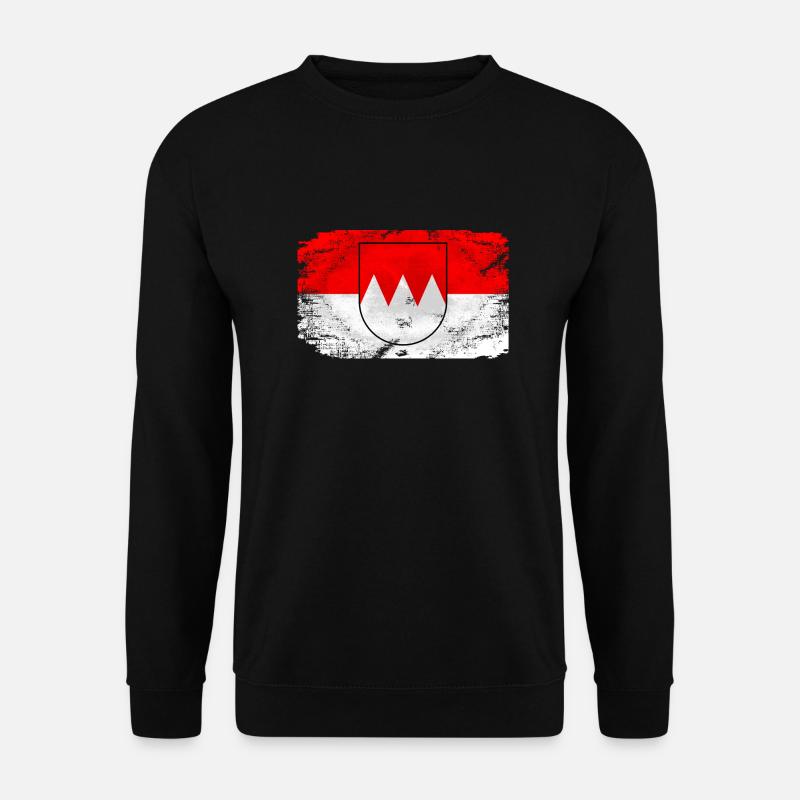 Franken Flagge - Vintage Look - Unisex Pullover - Schwarz