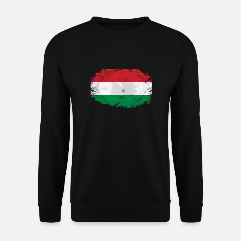 Hungary Flag - Unisex Pullover - Schwarz