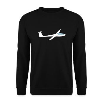Pilote de planeur de planeur LS3A - Sweat-shirt Unisexe - noir - Devant - Alina (178cm) & Michal (187cm)