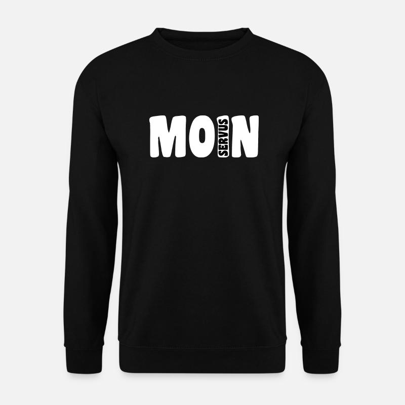 Moin Servus | White - Unisex Sweatshirt - black