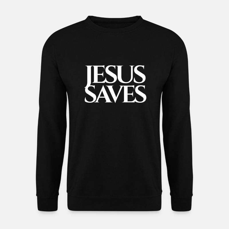 Jesus rettet - Unisex Pullover - Schwarz