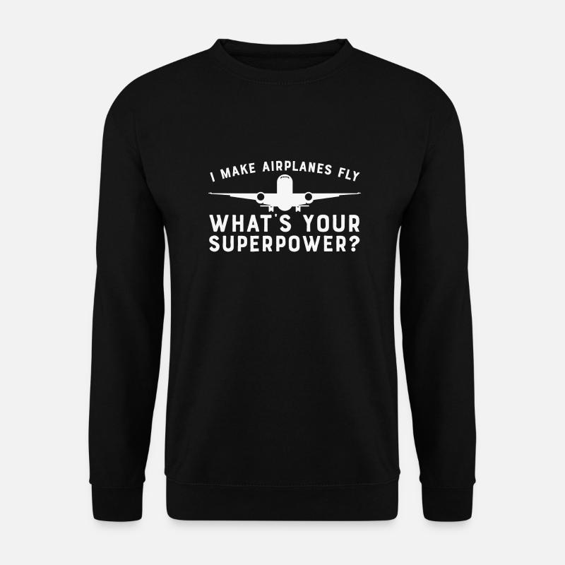 Piloten Lustiger Spruch Pilot - Unisex Pullover - Schwarz