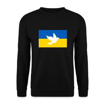 Ukraine - Unisex Pullover - Schwarz - Vorne - Alina (178cm) & Michal (187cm)