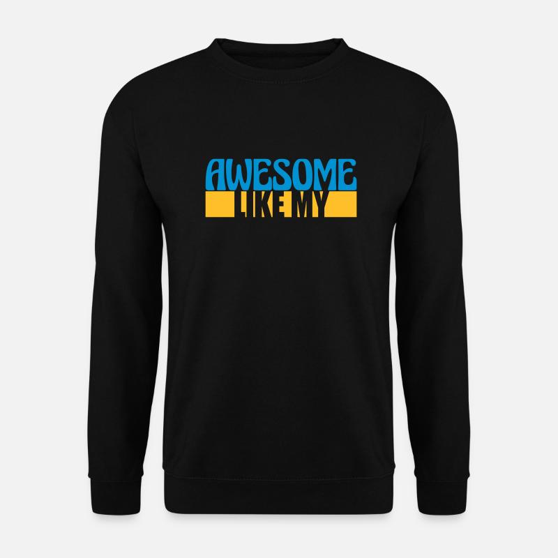 Modèle Vorlage Awesome Like - Sweat-shirt Unisexe - noir