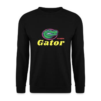 Gator Florida - Sweat-shirt Unisexe - noir - Devant - Alina (178cm) & Michal (187cm)