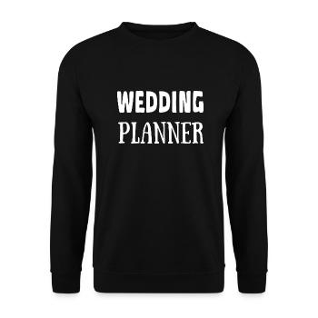 WEDDING PLANNER MARIAGE - Sweat-shirt Unisexe - noir - Devant - Alina (178cm) & Michal (187cm)