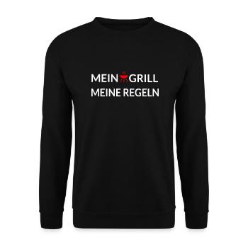 Grillen - Unisex Pullover - Schwarz - Vorne - Alina (178cm) & Michal (187cm)