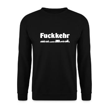Fuckkehr - Scheiß-Verkehr - Unisex Pullover - Schwarz - Vorne - Alina (178cm) & Michal (187cm)