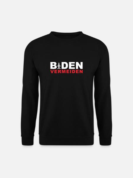 Biden Vermeiden - Unisex Pullover - Schwarz